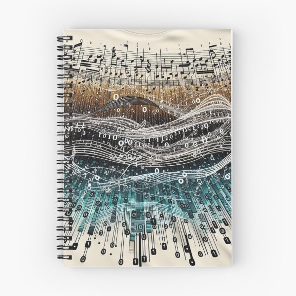 Item preview, Binary Symphony designed and sold by TextileTrove.