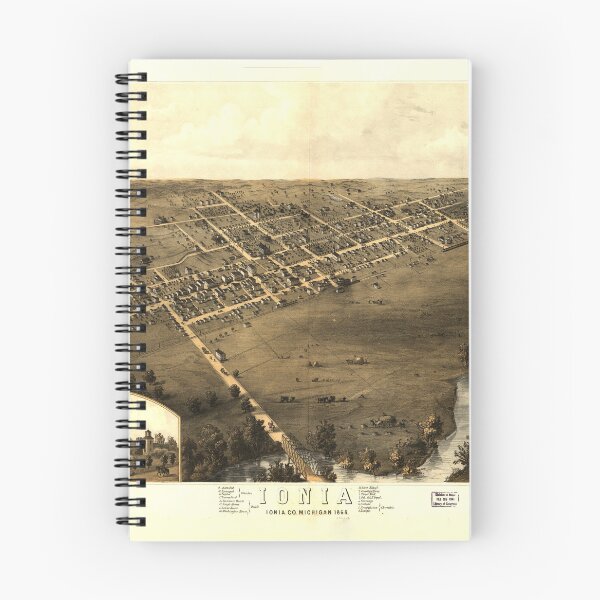Item preview, Ionia, Michigan (1868) designed and sold by allhistory.