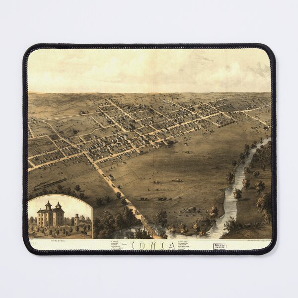 Item preview, Ionia, Michigan (1868) designed and sold by allhistory.