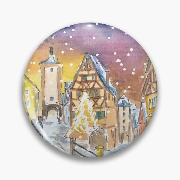 Item preview, Rothenburg Tauber Winter Wonderland Walks at Night designed and sold by artshop77.