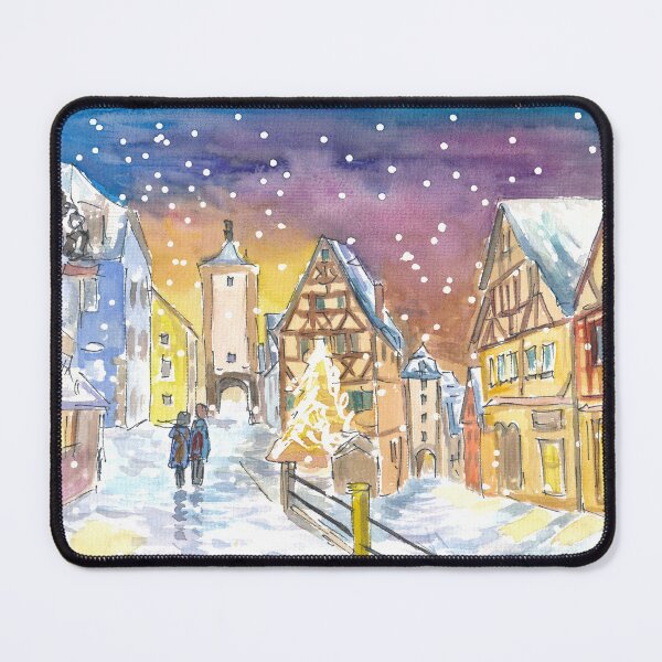 Item preview, Rothenburg Tauber Winter Wonderland Walks at Night designed and sold by artshop77.