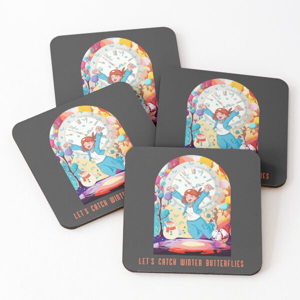 Item preview, Let's Catch Winter Butterflies - Snow Winter designed and sold by Illusionmindz.