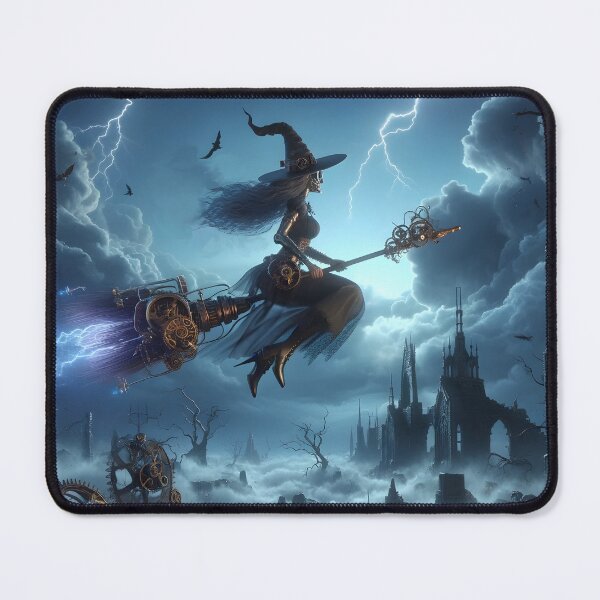Item preview, Steampunk witch in flight designed and sold by Truck Stop One.
