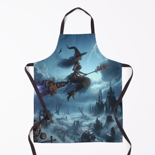 Item preview, Steampunk witch in flight designed and sold by Truck Stop One.