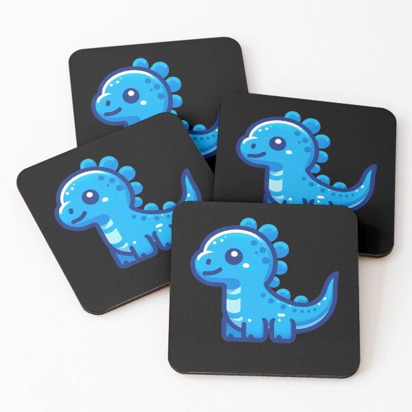 Item preview, blue dinosaur emoji - Prehistoric Emoji Fun designed and sold by NexaArts.