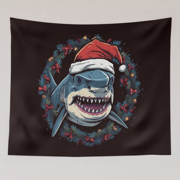 Item preview, Christmas Shark designed and sold by creativellashop.