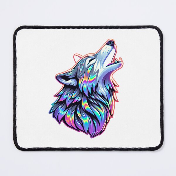 Item preview, Holographic Rainbow Wolf  designed and sold by CharmStudio.