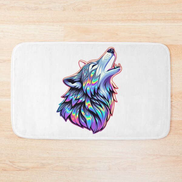 Item preview, Holographic Rainbow Wolf  designed and sold by CharmStudio.