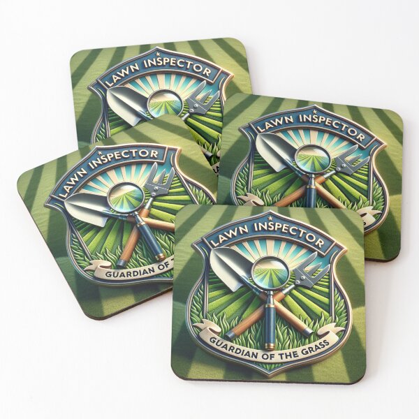 Item preview, Lawn Inspector Badge - Gardening Enthusiast Design designed and sold by visionaryprint.
