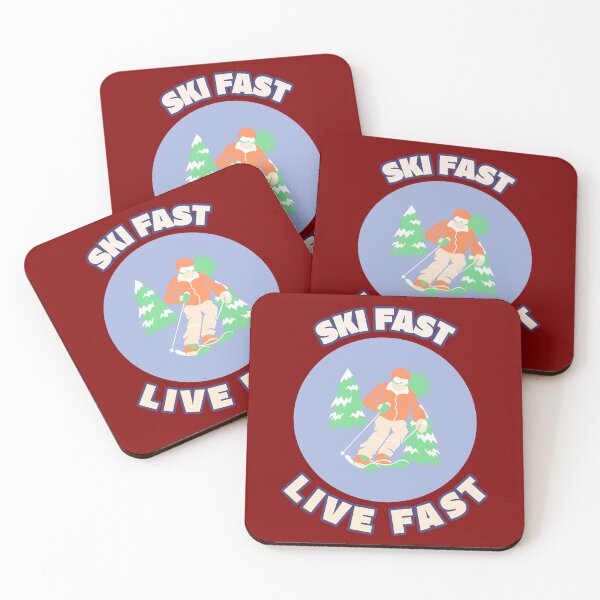 Item preview, Ski Fast Live Fast- Winter Ski designed and sold by Illusionmindz.