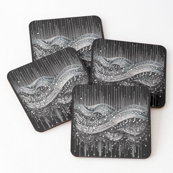 Item preview, Digital Harmony: Binary Notes designed and sold by TextileTrove.