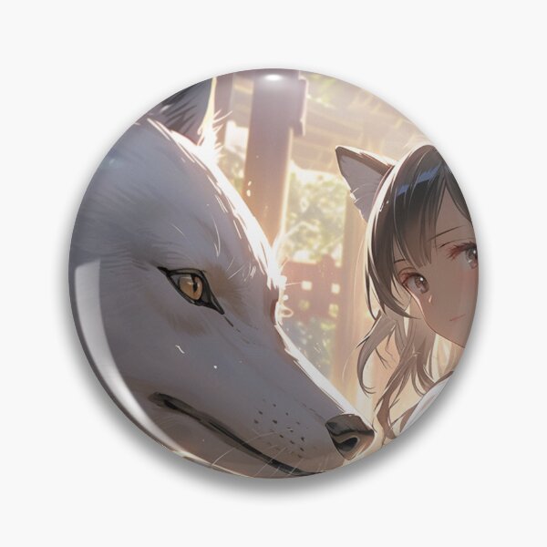 Item preview, Anime Girl And Her Wolf designed and sold by asaroberson.