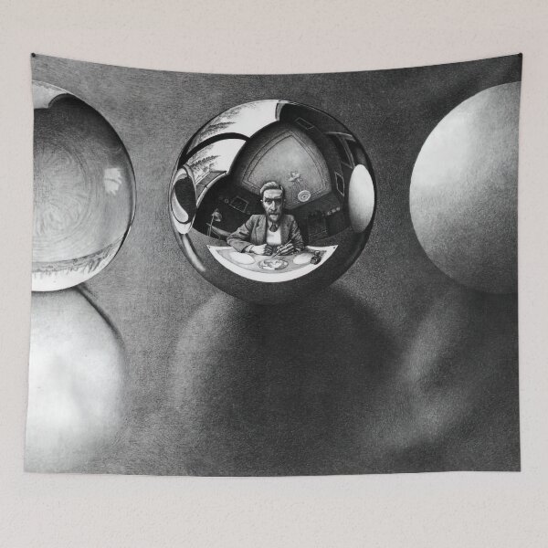 Item preview, maurits cornelis escher, m c escher paintings, m c escher artwork designed and sold by marti-oryo.
