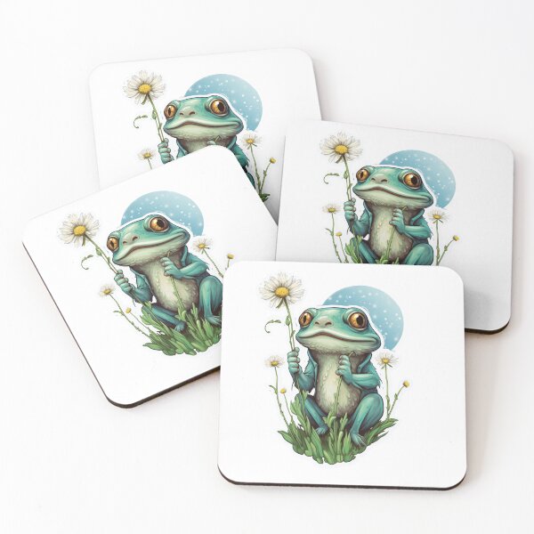 Item preview, Dandelion Frog Sticker  designed and sold by NatalieArtiste.