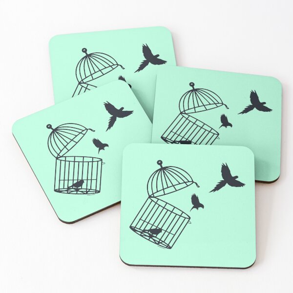 Item preview, Free Birds | Open Cages Black | Conceptual Freedom designed and sold by monkeybusiness.pt.