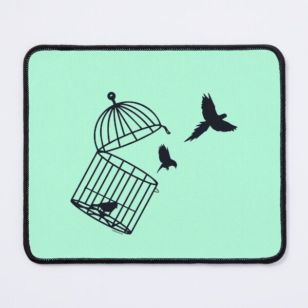 Item preview, Free Birds | Open Cages Black | Conceptual Freedom designed and sold by monkeybusiness.pt.