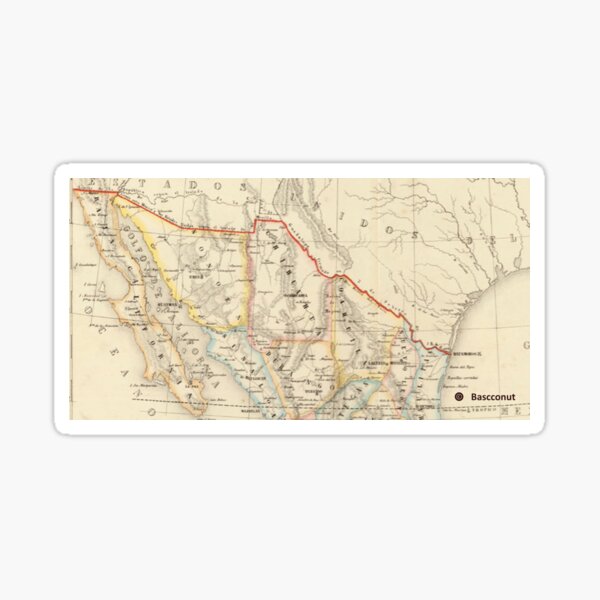 Item preview, Northern Mexico old map designed and sold by bascconut.