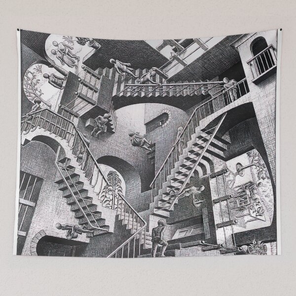 Item preview, maurits cornelis escher, m c escher paintings, m c escher artwork designed and sold by marti-oryo.