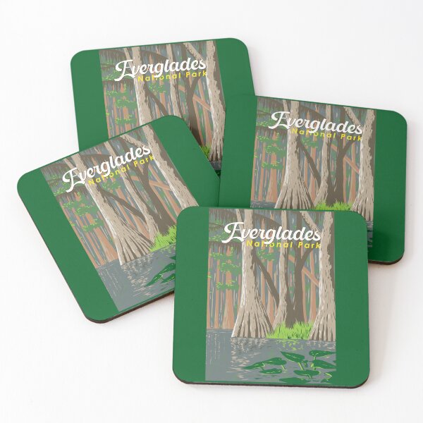 Item preview, Everglades National Park Illustration Travel Art Vintage designed and sold by KrisSidDesigns.