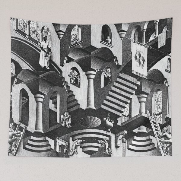Item preview, maurits cornelis escher, m c escher paintings, m c escher artwork designed and sold by marti-oryo.