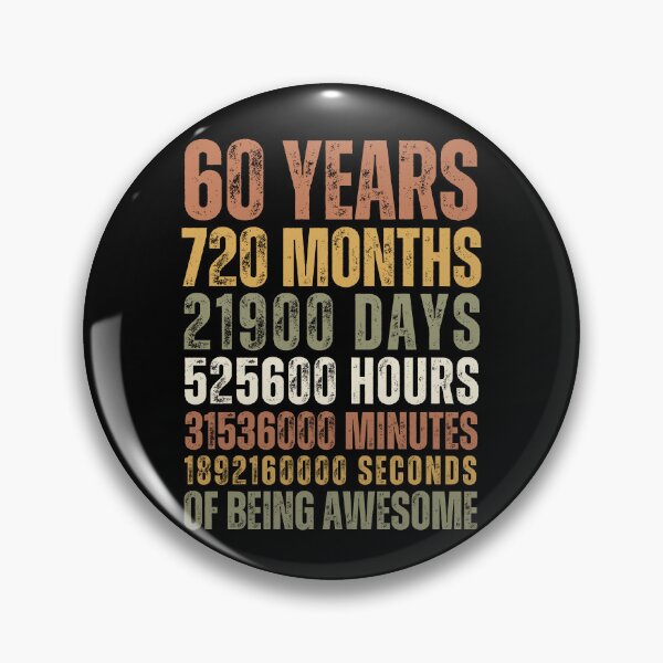 Item preview, 60 Years 720 Months Of Being Awesome 60th Birthday Gifts designed and sold by Sasikharn.