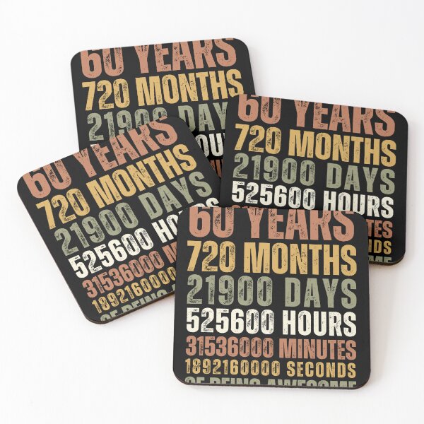 Item preview, 60 Years 720 Months Of Being Awesome 60th Birthday Gifts designed and sold by Sasikharn.