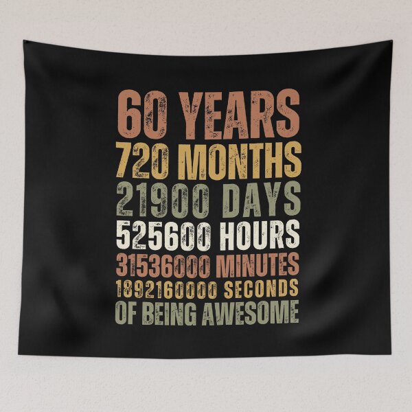 Item preview, 60 Years 720 Months Of Being Awesome 60th Birthday Gifts designed and sold by Sasikharn.