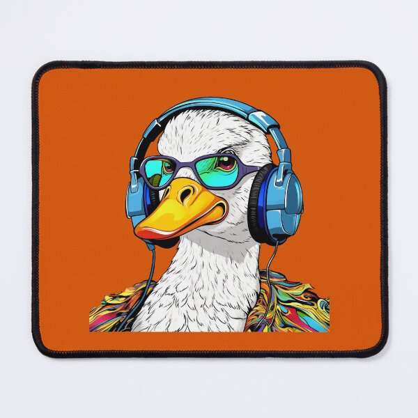 Item preview, Pop Art, Duck With Earphones designed and sold by Myra365Art.