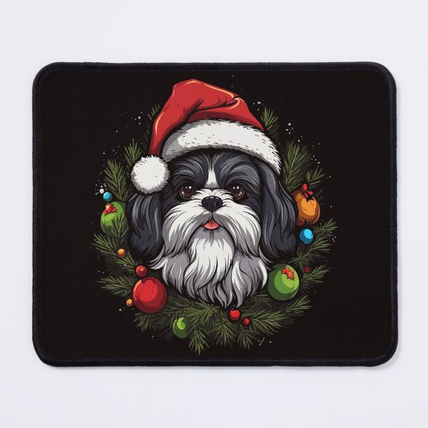 Item preview, Christmas Shih Tzu designed and sold by creativellashop.