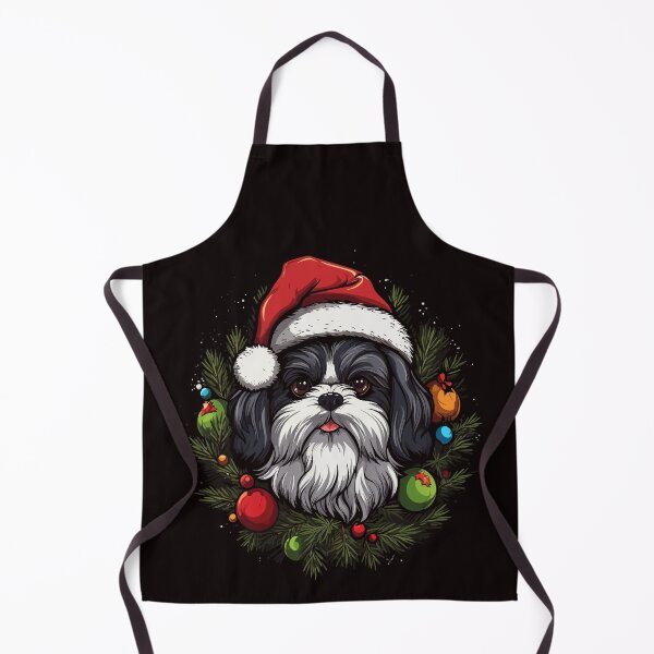 Item preview, Christmas Shih Tzu designed and sold by creativellashop.
