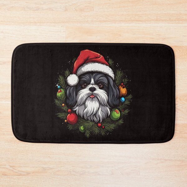 Item preview, Christmas Shih Tzu designed and sold by creativellashop.
