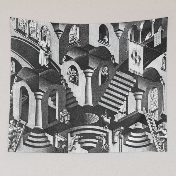 Item preview, maurits cornelis escher, m c escher paintings, m c escher artwork designed and sold by marti-oryo.