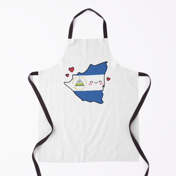 Item preview, Nicaragua Flag Map Smile with Love designed and sold by pixelsparkzone.