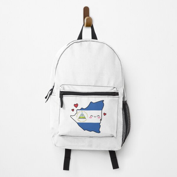 Item preview, Nicaragua Flag Map Smile with Love designed and sold by pixelsparkzone.