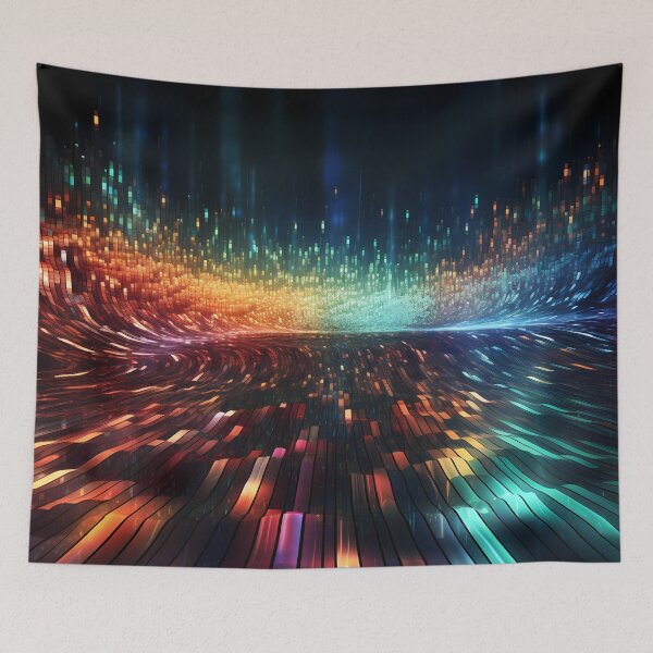 Item preview, Pictorial Binaries: The Creative Fusion of Code and Colors in Digital Art designed and sold by Artedig.