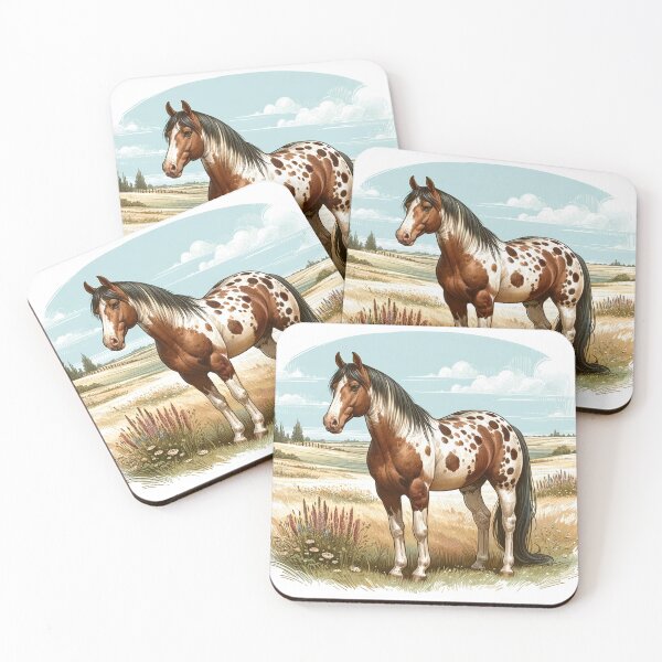 Item preview, Horse Appaloosa Leopard Pattern On Pasture designed and sold by DesignMT.