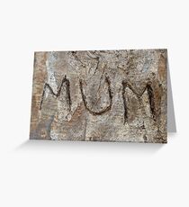 MUM graffiti, South Australia Greeting Card