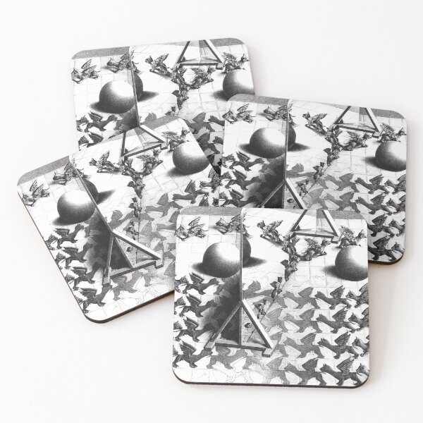 Item preview, maurits cornelis escher, m c escher paintings, m c escher artwork designed and sold by marti-oryo.