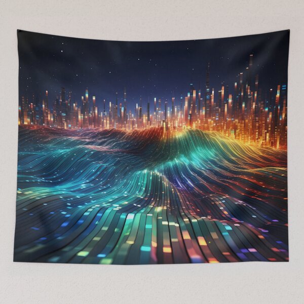 Item preview, Poetic Pixelation: How Binary Code Rewrites Stories in Color designed and sold by Artedig.