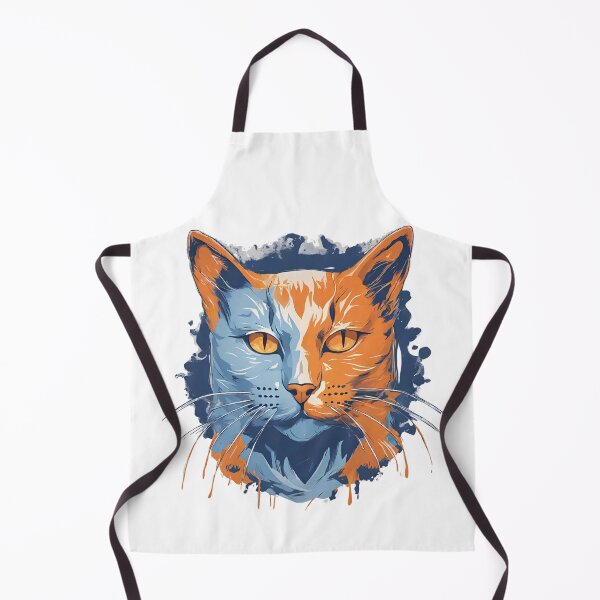 Item preview, Blue-Orange Cat designed and sold by MarzenaKa.