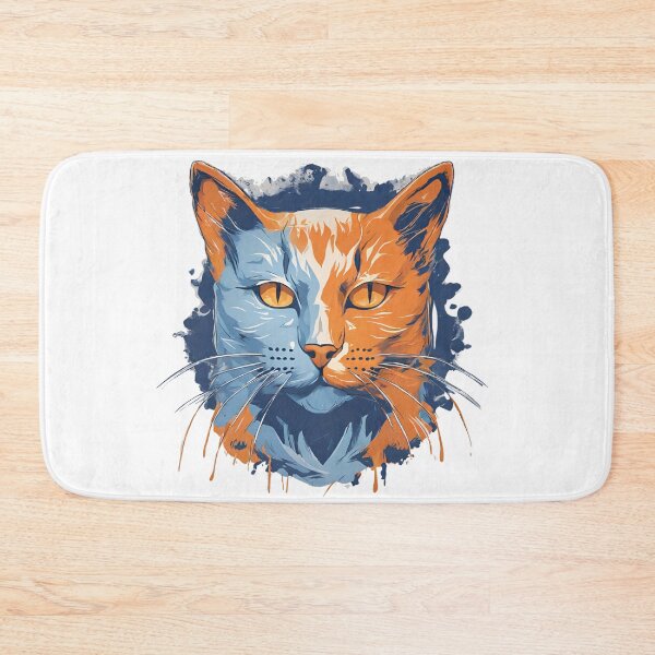 Item preview, Blue-Orange Cat designed and sold by MarzenaKa.