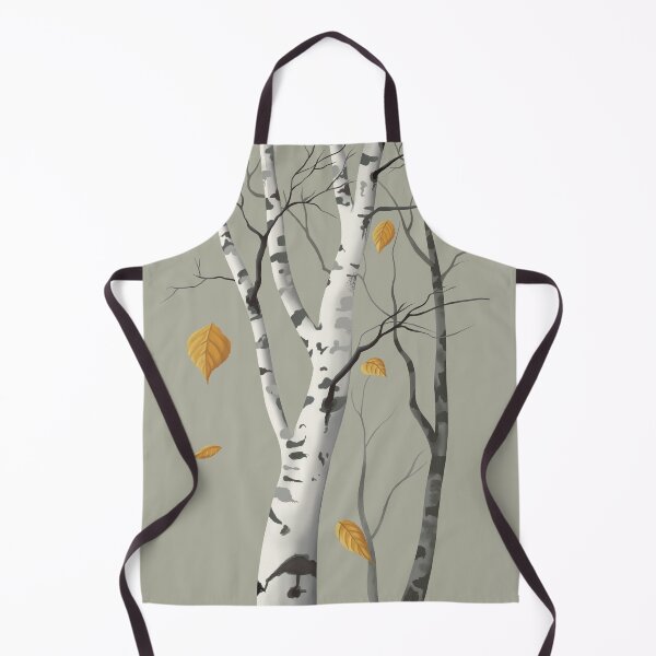 Item preview, Birch Tree and Falling Leaves designed and sold by LJArtworkDesign.