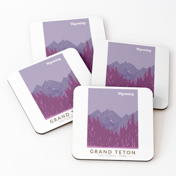 Item preview, Grand Teton National Park Teton Range Travel Art Vintage designed and sold by KrisSidDesigns.