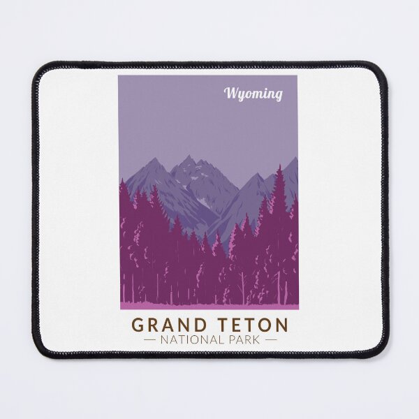 Item preview, Grand Teton National Park Teton Range Travel Art Vintage designed and sold by KrisSidDesigns.