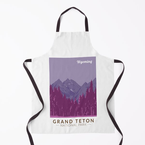 Item preview, Grand Teton National Park Teton Range Travel Art Vintage designed and sold by KrisSidDesigns.