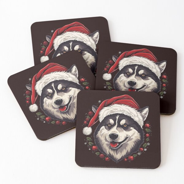 Item preview,  Christmas Siberian Husky designed and sold by creativellashop.