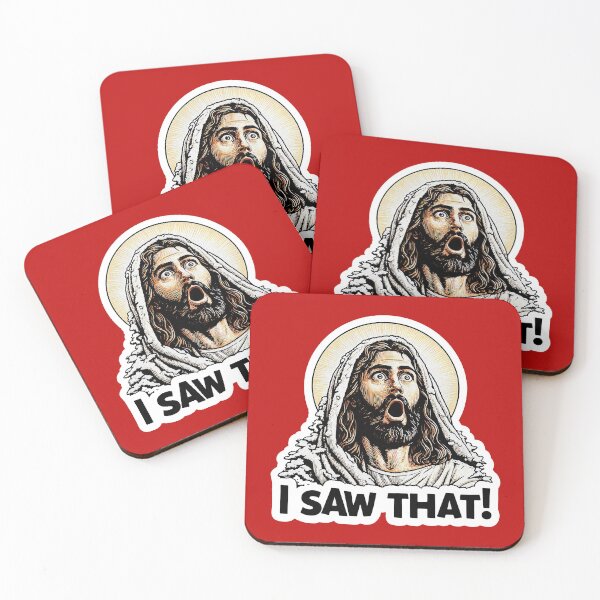 Item preview, I SAW THAT Jesus meme Snowing Christmas Wow designed and sold by plushism.