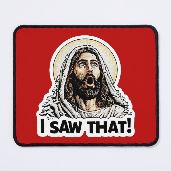 Item preview, I SAW THAT Jesus meme Snowing Christmas Wow designed and sold by plushism.