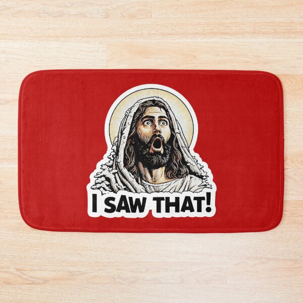 Item preview, I SAW THAT Jesus meme Snowing Christmas Wow designed and sold by plushism.