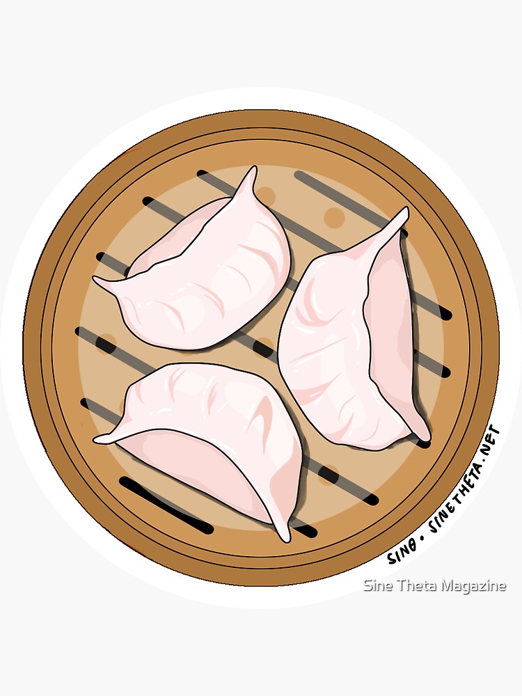 "Dim Sum Series: Shrimp Dumplings (Har Gow)" Sticker for Sale by ...